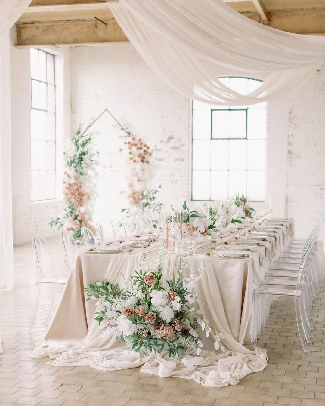 Wedding draping and ceremony backdrops